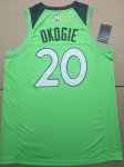 NBA 20 Okogie Timberwolves Maillot green imprimé